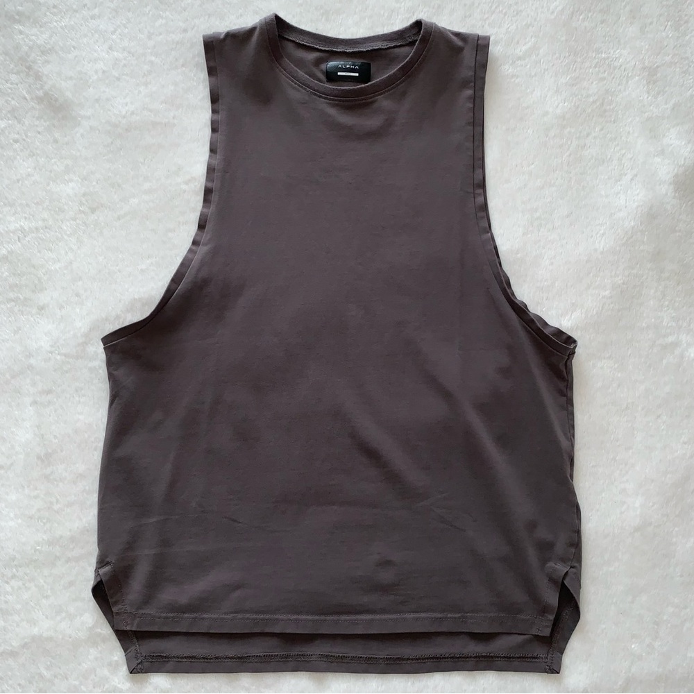 Alpha Men’s Sleeveless Tank Athletic Shirt Size M